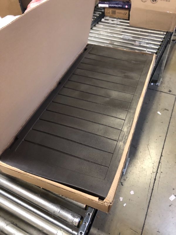 Photo 1 of 71 Gallon Resin Deck Box-Organization and Storage for Patio Furniture Outdoor Cushions, Throw Pillows, Garden Tools and Pool Toys, Brown