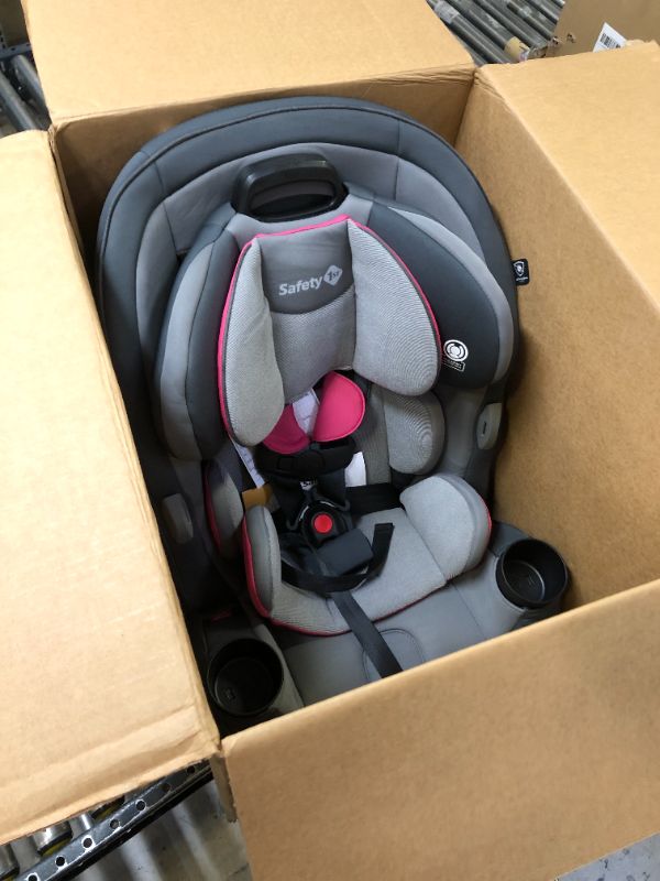 Photo 2 of Safety 1st Grow and Go All-in-One Convertible Car Seat, Rear-facing 5-40 pounds, Forward-facing 22-65 pounds, and Belt-positioning booster 40-100 pounds, Everest Pink Everest Pink Original