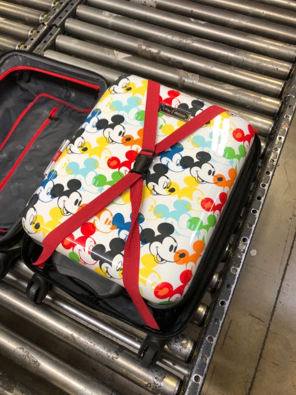 Photo 3 of AMERICAN TOURISTER Disney Hardside Luggage with Spinner Wheels, Mickey Mouse 2, 2-Piece Set (18/21)
