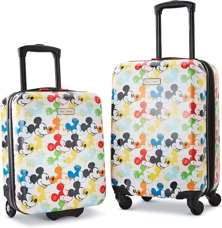 Photo 1 of AMERICAN TOURISTER Disney Hardside Luggage with Spinner Wheels, Mickey Mouse 2, 2-Piece Set (18/21)
