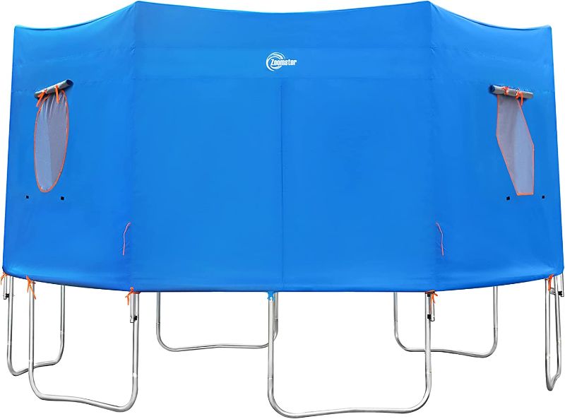 Photo 1 of 15FT Trampoline Tent, Fits for 6 Straight Pole Round Trampoline, Trampoline Tent Cover (Tent Only)