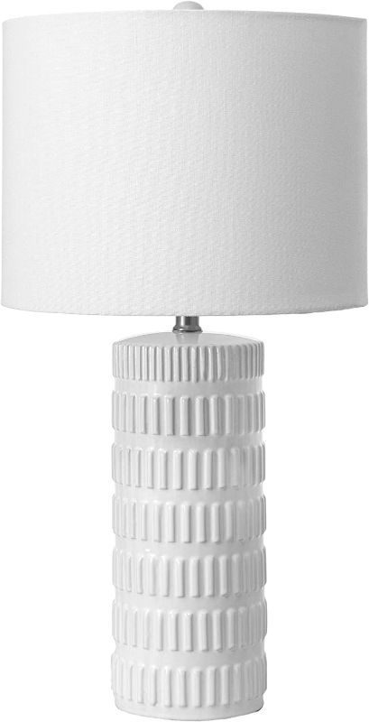 Photo 1 of nuLOOM NPT43AA Franklin 25" Ceramic Table Lamp, (Height), White
