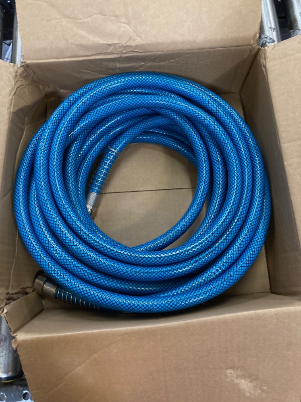 Photo 2 of Camco TastePURE 50-Foot Premium Drinking Water Hose & TastePURE RV/Marine Water Filter | Features Flexible Hose Protector Hose