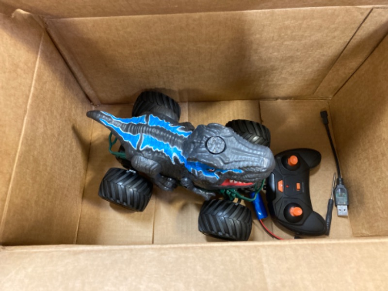 Photo 1 of Bennol 2.4GHz Remote Control Dinosaur Car Trucks Toys for Kids Boys, RC Dino Car Toys with Light, Sound & Spray, Indoor Outdoor All Terrain Electric RC Car Toys Gifts for 3 4 5 4-7 8-12 Boys Kids
