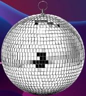 Photo 1 of Disco Ball Set Silver Mirror Disco Balls Reflective Ball with Hanging Ring Party Hanging Ornament Decoration for Stage Club Ballroom Dance Hall Wedding Prom Props Supplies, 12"