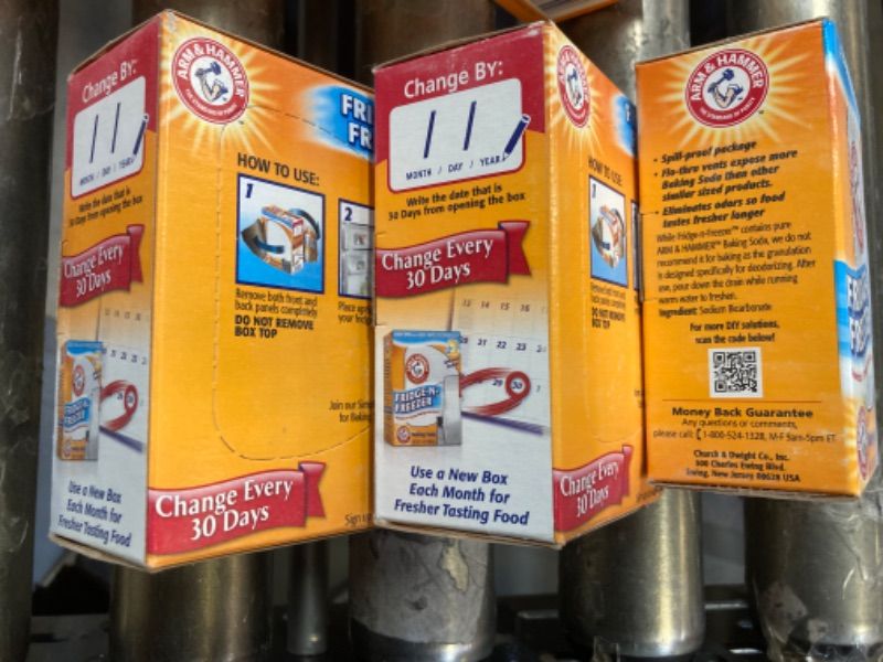 Photo 1 of 3 pack Arm & Hammer - 1155 Fridge-N-Freezer Baking Soda, 14 oz, Multi