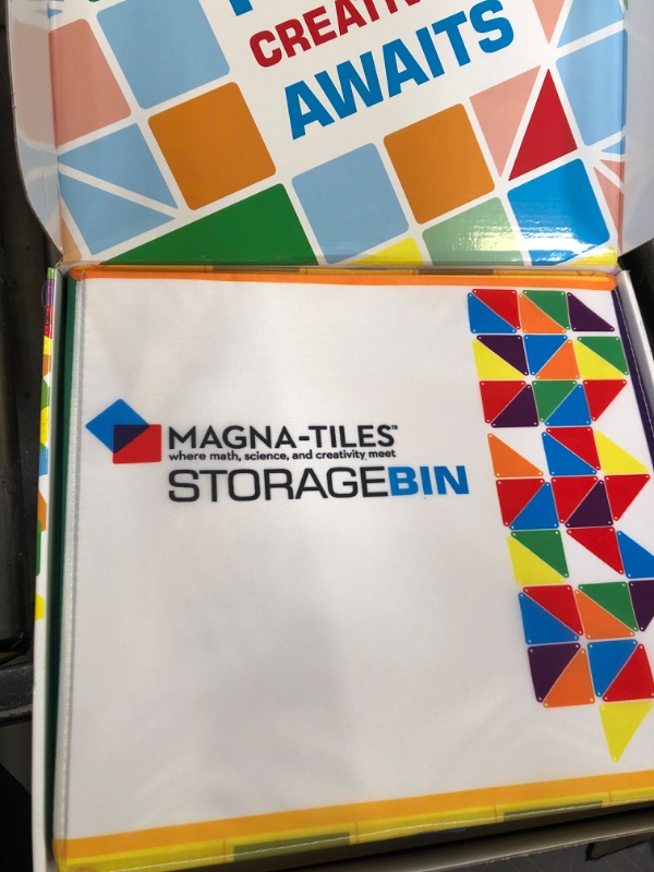 Photo 3 of MAGNA-TILES Storage Bin Bundle 84-Piece Magnetic Construction Set, The ORIGINAL Magnetic Building Brand