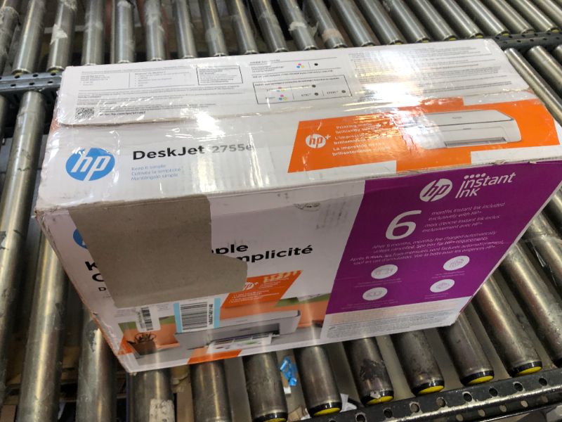 Photo 6 of DeskJet 2755e Wireless Inkjet Printer with 6 months of Instant Ink Included with HP+