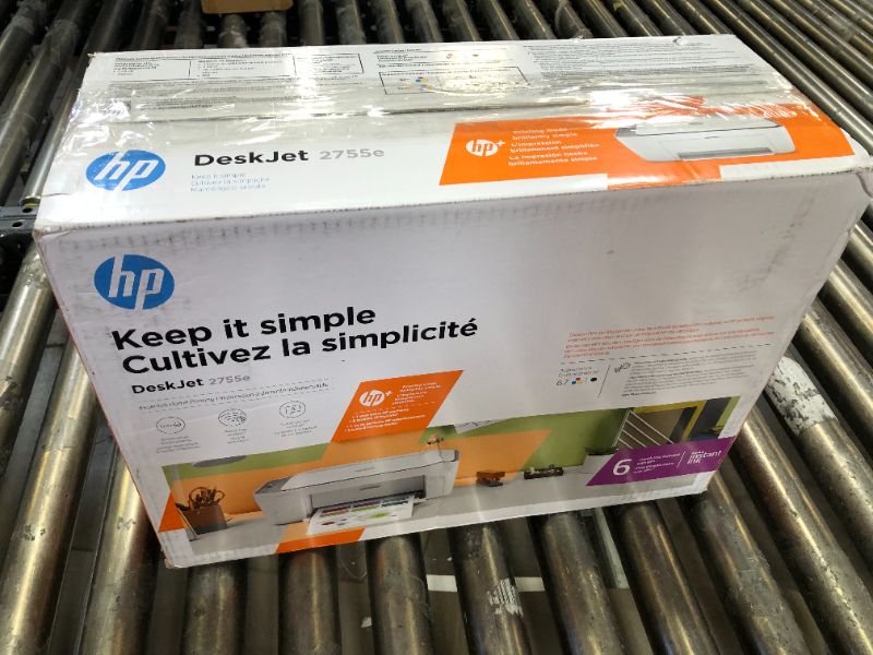 Photo 4 of DeskJet 2755e Wireless Inkjet Printer with 6 months of Instant Ink Included with HP+