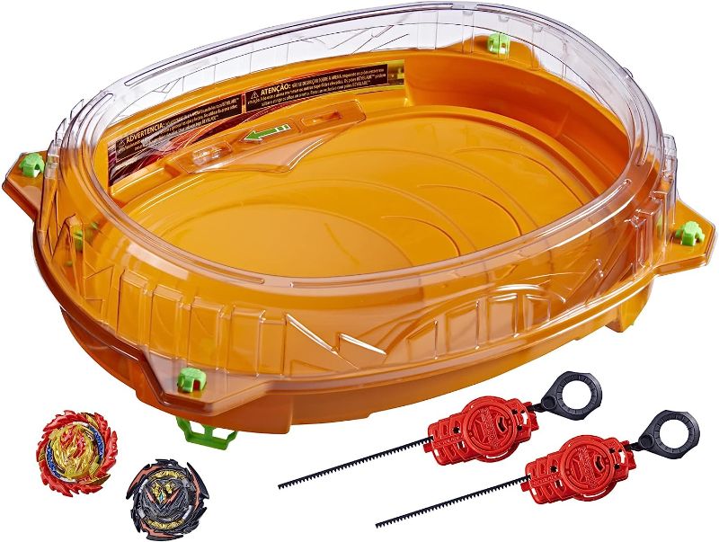 Photo 1 of BEYBLADE Burst QuadDrive Cosmic Vector Battle Set -- Battle Game Set with Beystadium, 2 Battling Top Toys and 2 Launchers for Ages 8 and Up