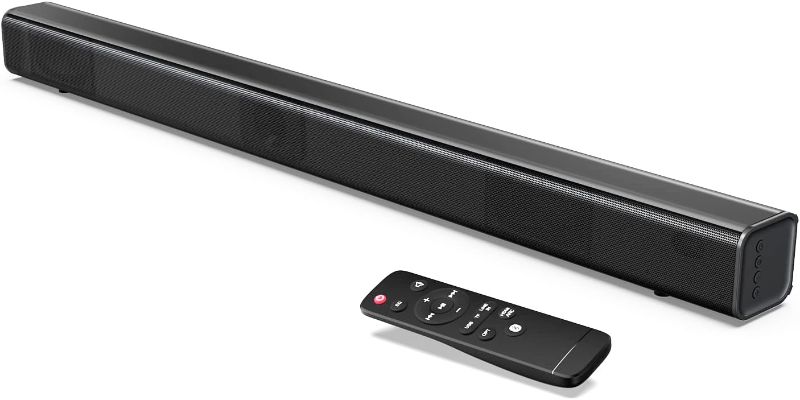 Photo 1 of dyplay Sounds Bar for TV with HDMI, 30 Inch 120Watt Soundar, Bluetooth 5.0 TV Sound bar Speaker, 4 EQ Modes, Built-in DSP, HDMI/Optical/AUX/TF/USB Connection, Remote Control and Wall Mountable