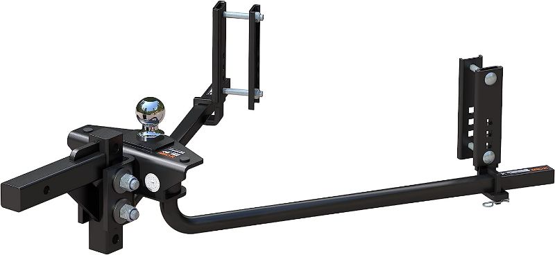 Photo 1 of CURT 17601 TruTrack 2P Weight Distribution Hitch with 2X Sway Control, Up to 10K, 2-in Shank, 2-5/16-Inch Ball