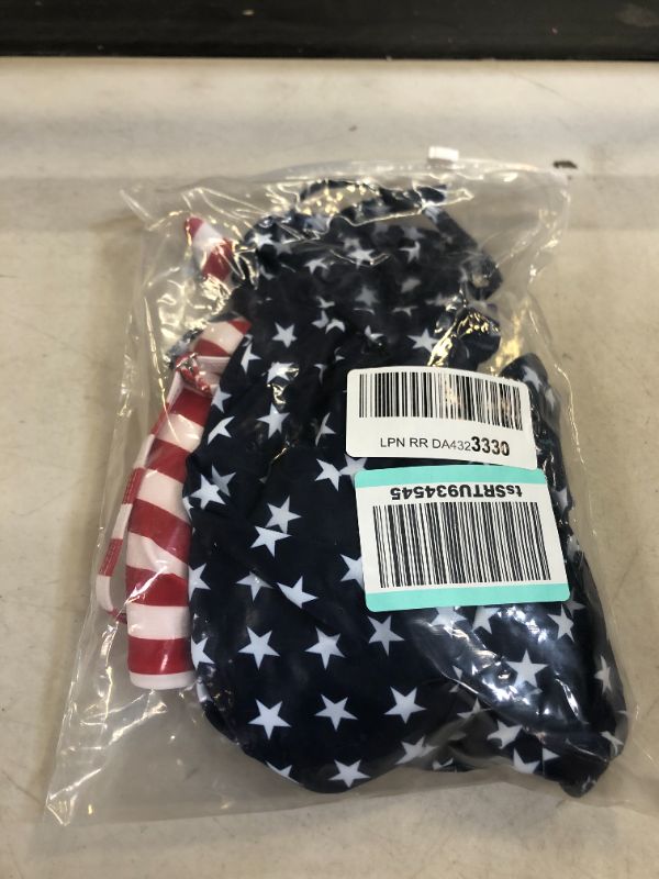 Photo 1 of Blooming Jelly Womens High Waisted Bikini Set Tie Knot High Rise Two Piece Swimsuits Bathing Suits X-Small AMERICAN FLAG
