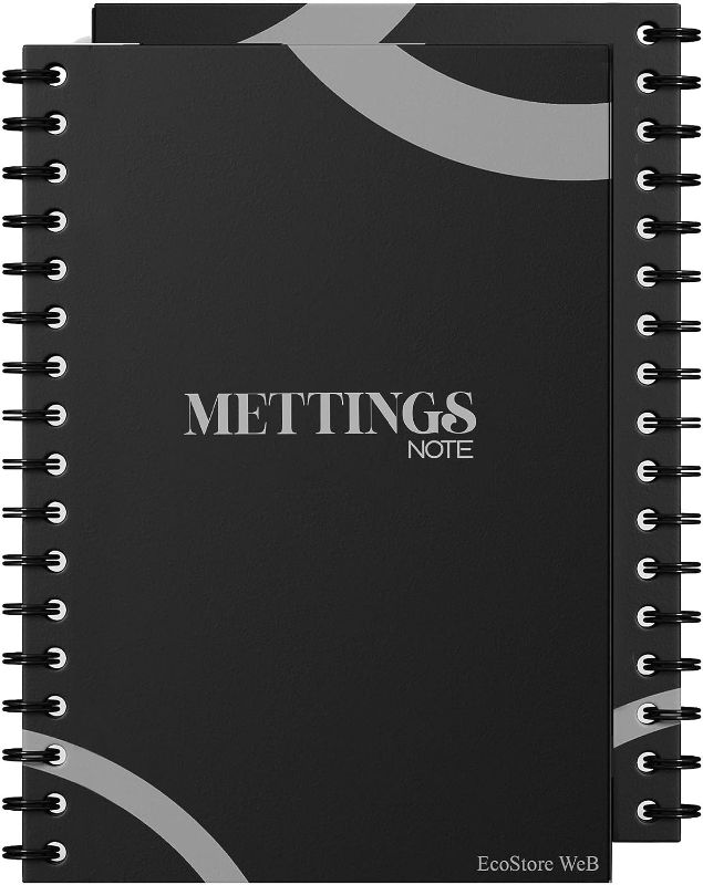 Photo 1 of 240 Pages 120 Sheets Notebook , Spiral Notebook Hard Cover and Thick Sheets , 8.5" x 11" Journal Notebook , College Ruled Notebook Office Business Meetings , Cute Notebook , Five Star Notebook Black
