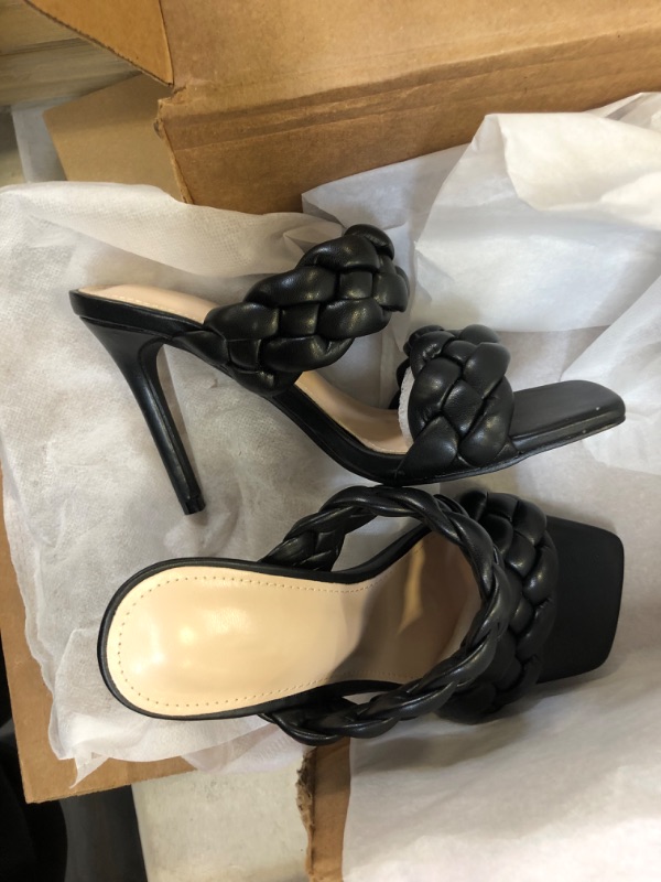 Photo 1 of 5.5 black sandal heels 