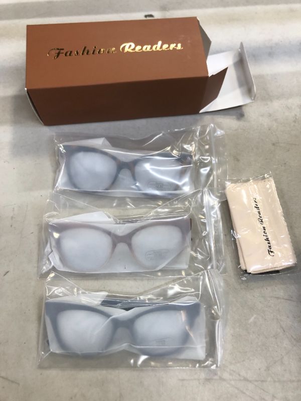 Photo 1 of +3.00----AMOMOMA 3 PACK Fashion Readers Cat Eye Prescription