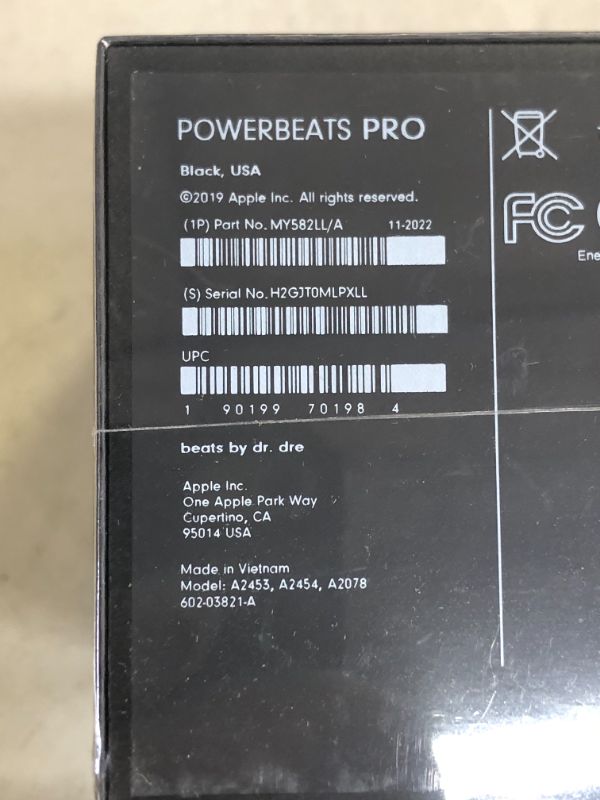 Photo 3 of Powerbeats Pro True Wireless Bluetooth Earphones - Black----FACTORY SEALED