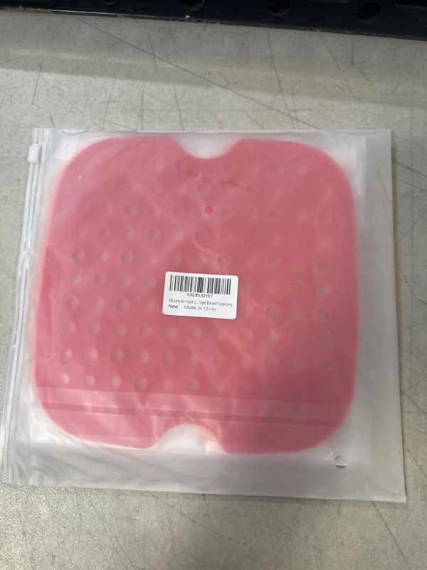 Photo 2 of 2 pcs Silicone Air Fryer Liners, Easy Clean Novel Concave And Convex Surface Design, 8.5'' Square Reusable Air Fryer Silicone Liners, Steamer Liner, Non-Stick Air Fryer Basket Accessory