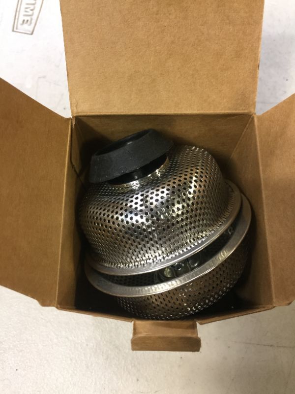 Photo 1 of 2Pcs Kitchen Sink Strainer with Handle and Stopper Replacement Kitchen Sink Drain Basket/Stopper/Plug 3.3 Inch Stainless Steel Kitchen Sink Drain Strainer Mesh Sifter Filter(?Silver)