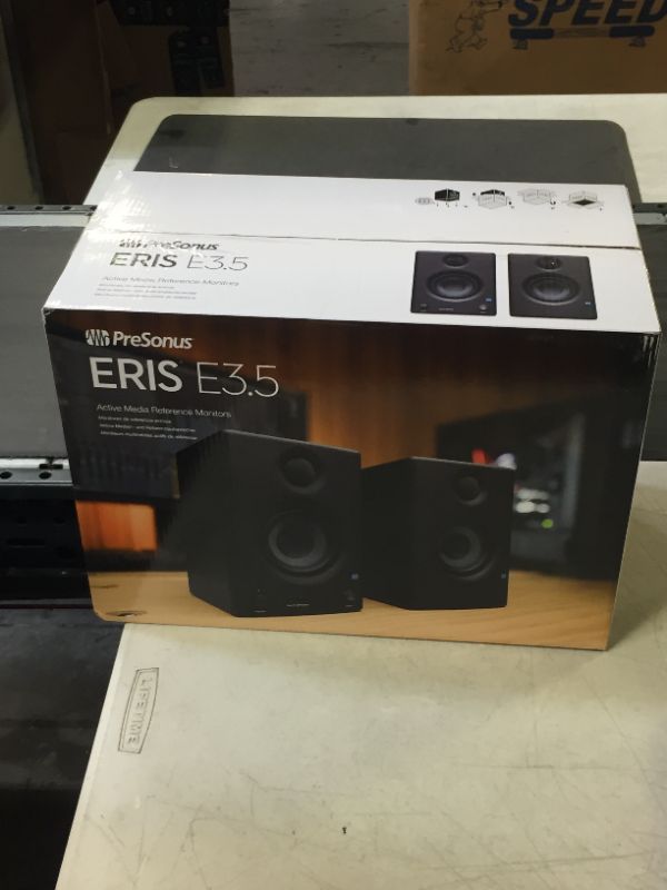 Photo 2 of PreSonus Eris E3.5-3.5" Near Field Studio Monitors (Pair) – Powered Desktop Speakers for Music Production, Studio-Quality Recording, and Active Media Reference E3.5 (Pair) Wired Speakers