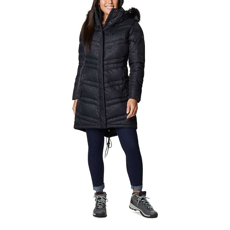 Photo 1 of Columbia Women's Catherine Creek Mid Down Jacket - Large - Black Florescent Emboss
