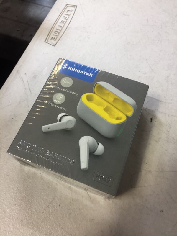 Photo 2 of Kingstar Wireless Earbuds for Android,Bluetooth 5.2 Earbuds with Microphone Active Noise canceling Ear Buds Touch Control LED Display Blue Tooth Headphone HiFi Stereo for iPhone USB-C Charging ---- FACTORY SEALED