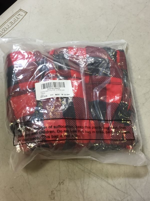 Photo 1 of CHILDS PAJAMAS RED/BLACK 4-5T