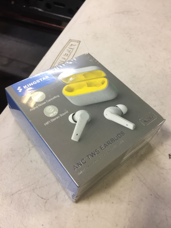 Photo 1 of Kingstar Wireless Earbuds for Android,Bluetooth 5.2 Earbuds with Microphone Active Noise canceling Ear Buds Touch Control LED Display Blue Tooth Headphone HiFi Stereo for iPhone USB-C Charging --- FACTORY SEALED