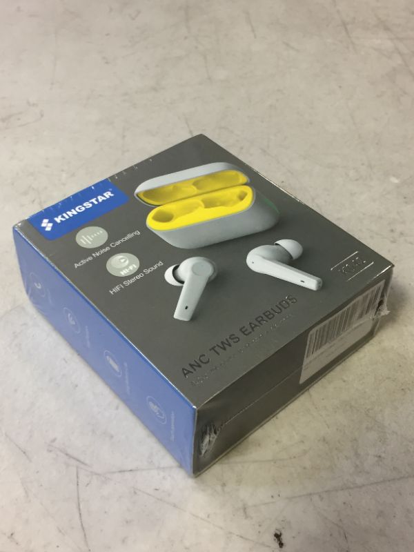 Photo 2 of Kingstar Wireless Earbuds for Android,Bluetooth 5.2 Earbuds with Microphone Active Noise canceling Ear Buds Touch Control LED Display Blue Tooth Headphone HiFi Stereo for iPhone USB-C Charging --- FACTORY SEALED ---