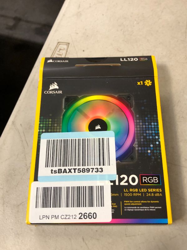 Photo 3 of Corsair LL Series LL120 RGB 120mm Dual Light Loop RGB LED PWM Fan Single Pack (CO-9050071-WW) Black Single Pack