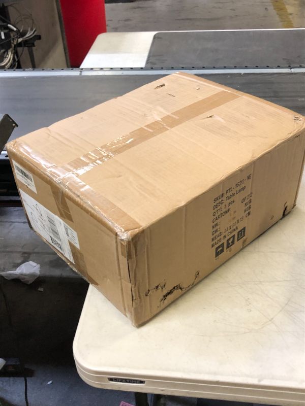 Photo 1 of VONLUCE Fillable Table Lamp, Modern Desk Lamp with Clear Glass Fillable Base, 18" Nautical Coastal Sea Accent Lamp with Fabric Shade and Steel Base for Seashell Nightstand Living Room Office