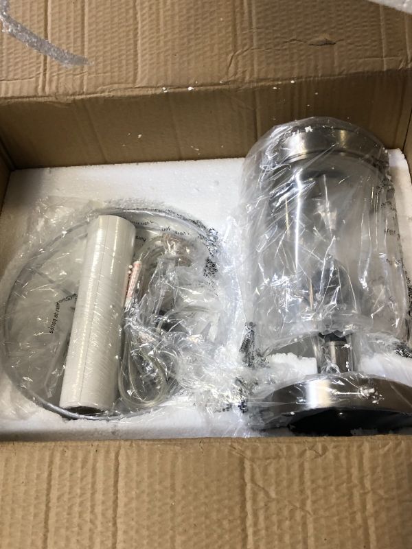 Photo 1 of VONLUCE Fillable Table Lamp, Modern Desk Lamp with Clear Glass Fillable Base, 18" Nautical Coastal Sea Accent Lamp with Fabric Shade and Steel Base for Seashell Nightstand Living Room Office