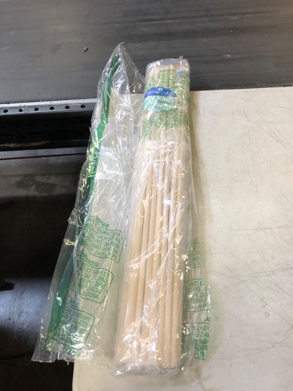 Photo 1 of 16 PCS DOWEL RODS WOOD SSTICKS 3/8 24 INCH
