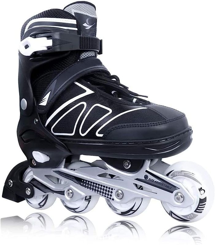 Photo 1 of Zuwaos Boys Kids Adjustable Inline Skates, Girls Inline Skates for Kids, Beginner Roller Skates for Girls Men and Ladies Outdoor. Medium
