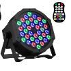 Photo 1 of 36 LED Stage Lights, AOELLIT RGB Sound Activated DJ Par Lights Compatible with DMX-512 & Remote Uplights for Events Wedding Party -1 pack 