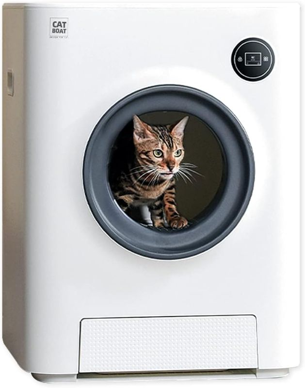 Photo 1 of ( PARTS ONLY DOESNT WORK) Self Cleaning Cat Litter Box, Scoop Free Automatic Cat Litter Box - stock photo used as reference -