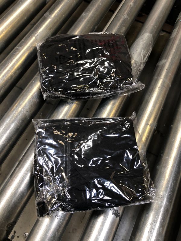 Photo 1 of 2PCS, Stretch Spandex Folding Chair SLIP Covers 2PCS, Universal Fitted Chair Cover Protector, BLACK 