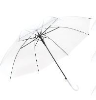 Photo 1 of 1--stonechic   Umbrella Wedding Style Bulk Auto Open J Hook Handle Windproof Large Canopy Transparent Stick Umbrellas for Outdoor Wedding Bride Groom Golf Photography