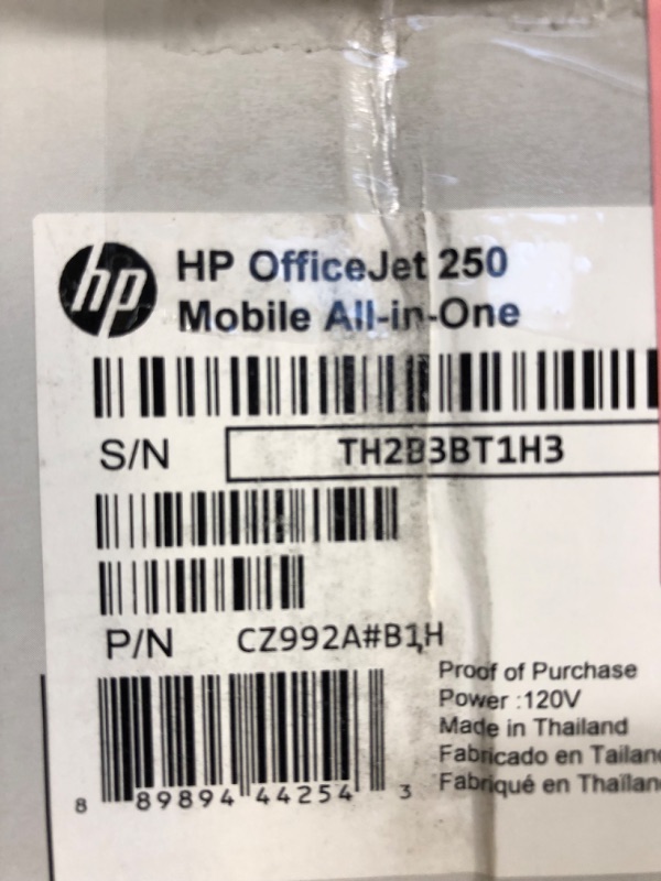 Photo 3 of HP OfficeJet 250 All-in-One Portable Printer with Wireless & Mobile Printing, Works with Alexa (CZ992A) Black