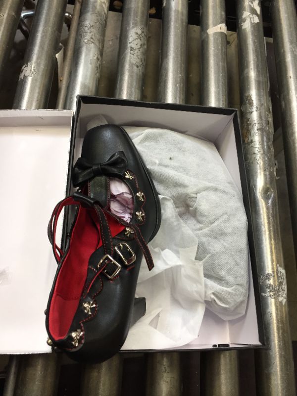 Photo 1 of womens size 9 black and red heels 