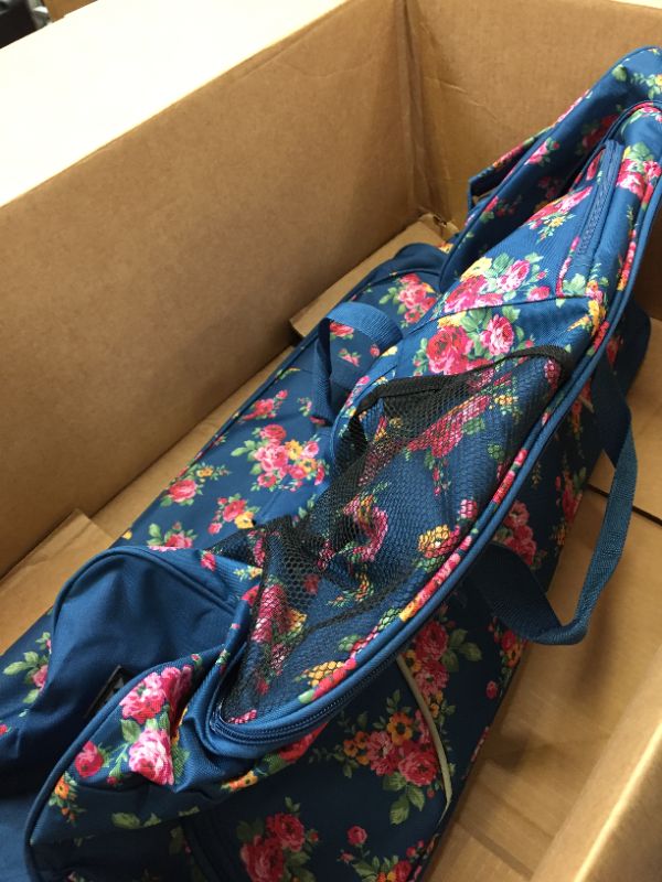 Photo 2 of 
Pacific Coast Signature Women's 32" Large Rolling Duffel Bag, Rose Garden Navy, One Size