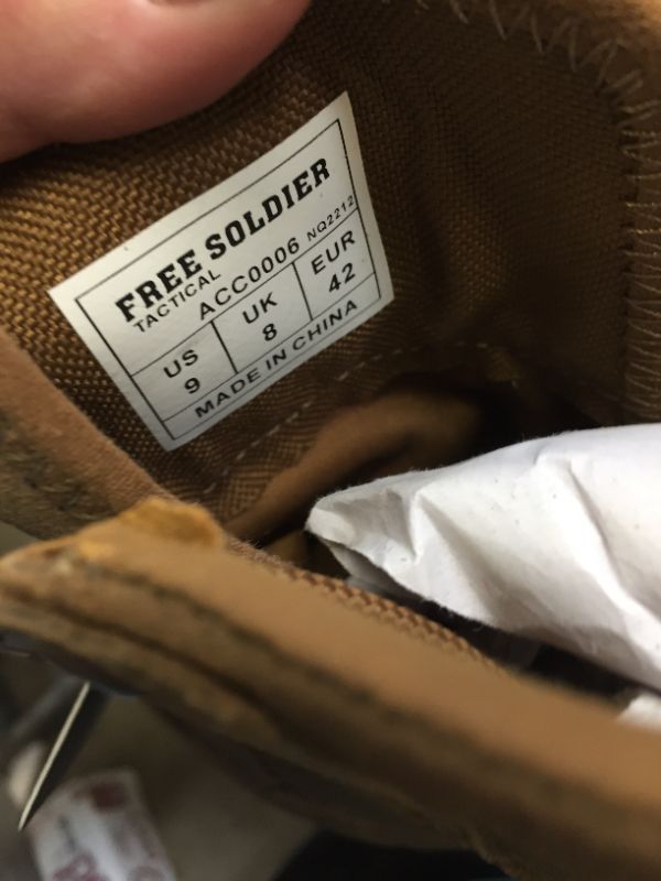 Photo 2 of FREE SOILDER SIZE US 9 BOOTS 