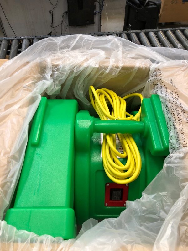 Photo 2 of B-AIR Kodiak 1.5 HP ETL Bounce House Blower, Green