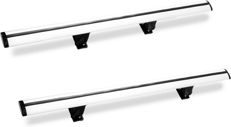 Photo 1 of MAXSOUGH 51" Car Rooftop Luggage Crossbars,Universal Adjustable Roof Rack Cross Bar Compatible for Vehicle Without Side Rails 51" Silver 51"