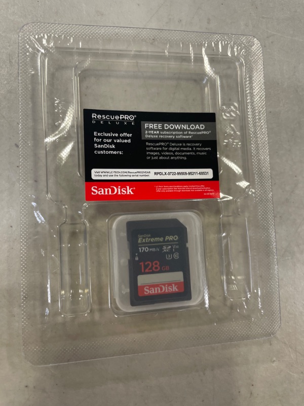 Photo 2 of SanDisk 128GB Extreme PRO UHS-I SDXC Memory Card, SDSDXXY-128G-ANCIN