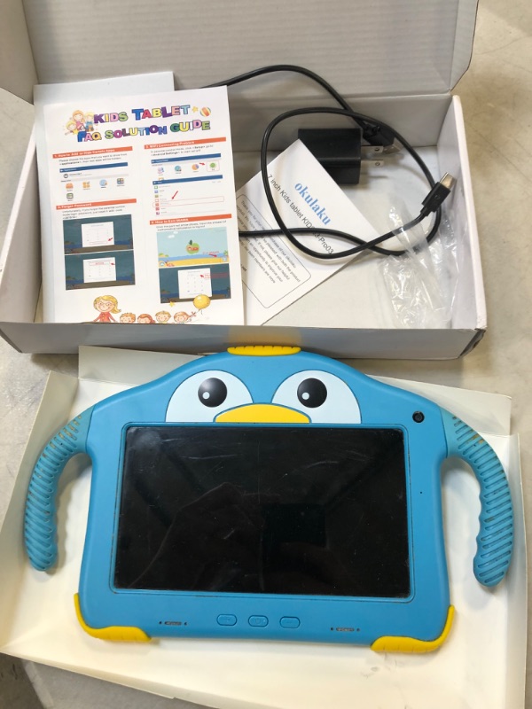 Photo 1 of Kids Tablet 7inch Tablet for Kids Android 10 Toddler Tablet Eye Protection 32GB Kids APP Preinstalled Learning Tablet WiFi Education Dual Cameras with Kid-Proof Case YouTube Netflix Google Play Store Blue