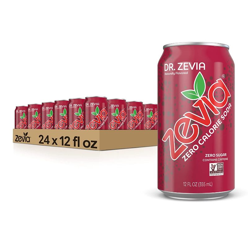 Photo 1 of Zevia All Natural Soda, Dr. Zevia, 12 Fl Oz (Pack of 24)
EXP: SEP 07 2024