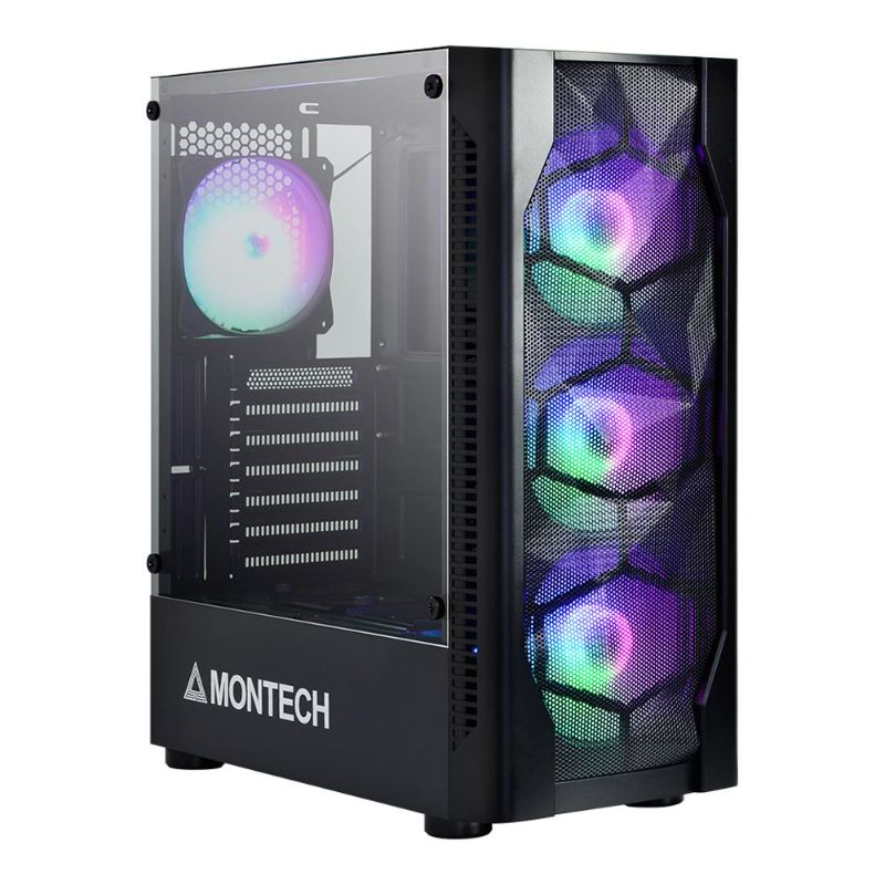 Photo 1 of Montech X1 Tempered Glass ATX Mid-Tower Computer Case - Black
OPEN BOX 