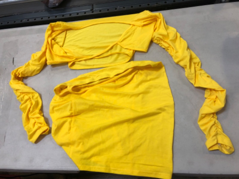 Photo 1 of yellow 2 piece summer outfit size large