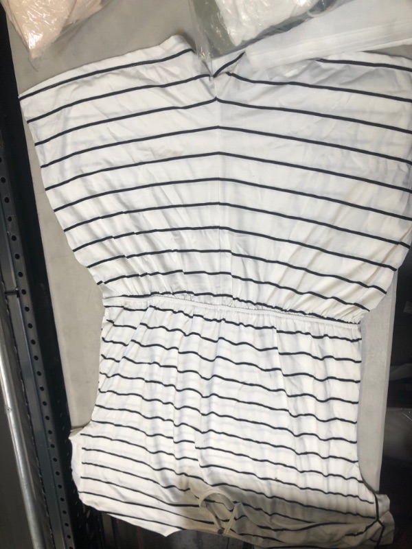 Photo 2 of 2xl black and white striped romper